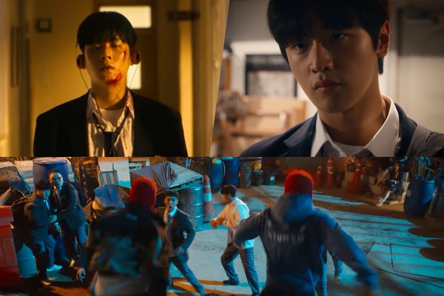 Assista: Lee Jung Ha e Kim Do Wan assumem agressores como vigilantes mascarados em "One: High School Heroes"