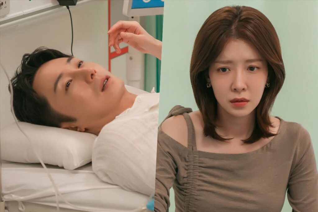 Jung In Sun cuida de Jung Il Woo depois que ele é levado às pressas para o hospital em “Our Golden Days”