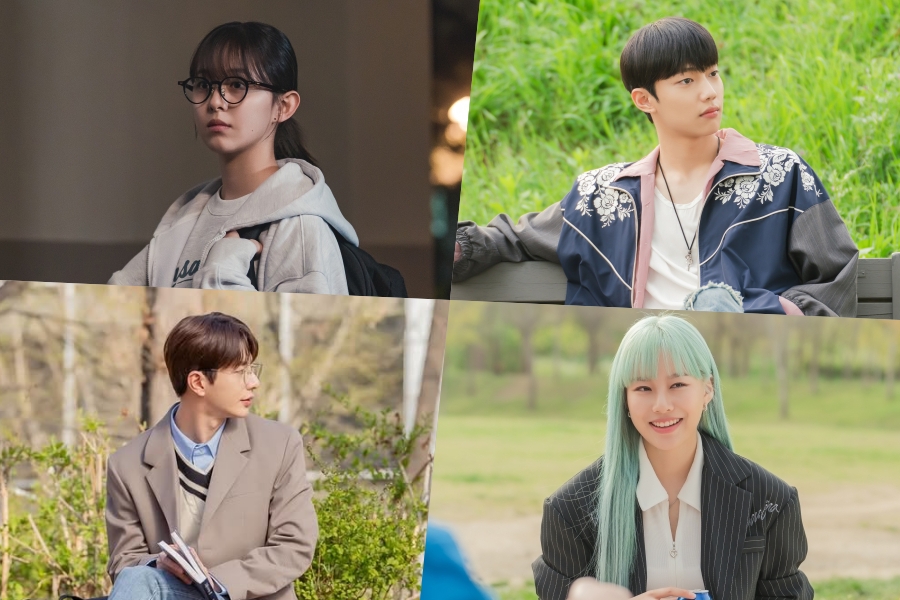 Park Ji Hu, Cho Jun Young, Choi Bomin e Park Yoo Na mostram individualidade através de looks exclusivos em “Spirit Fingers”
