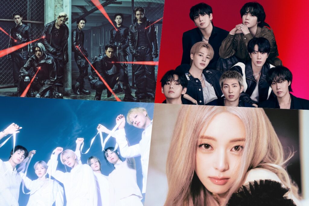 ENHYPEN, BTS, P1Harmony, Yuna do ITZY, Stray Kids, ATEEZ, NewJeans, CORTIS e IVE conquistam os primeiros lugares na parada de álbuns mundiais da Billboard