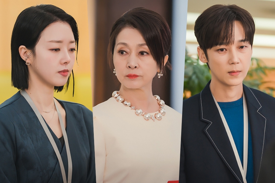 Moon Hee Kyung joga água em Yoon Da Young enquanto Yoon Jong Hun assiste preocupado em “Our Happy Days”